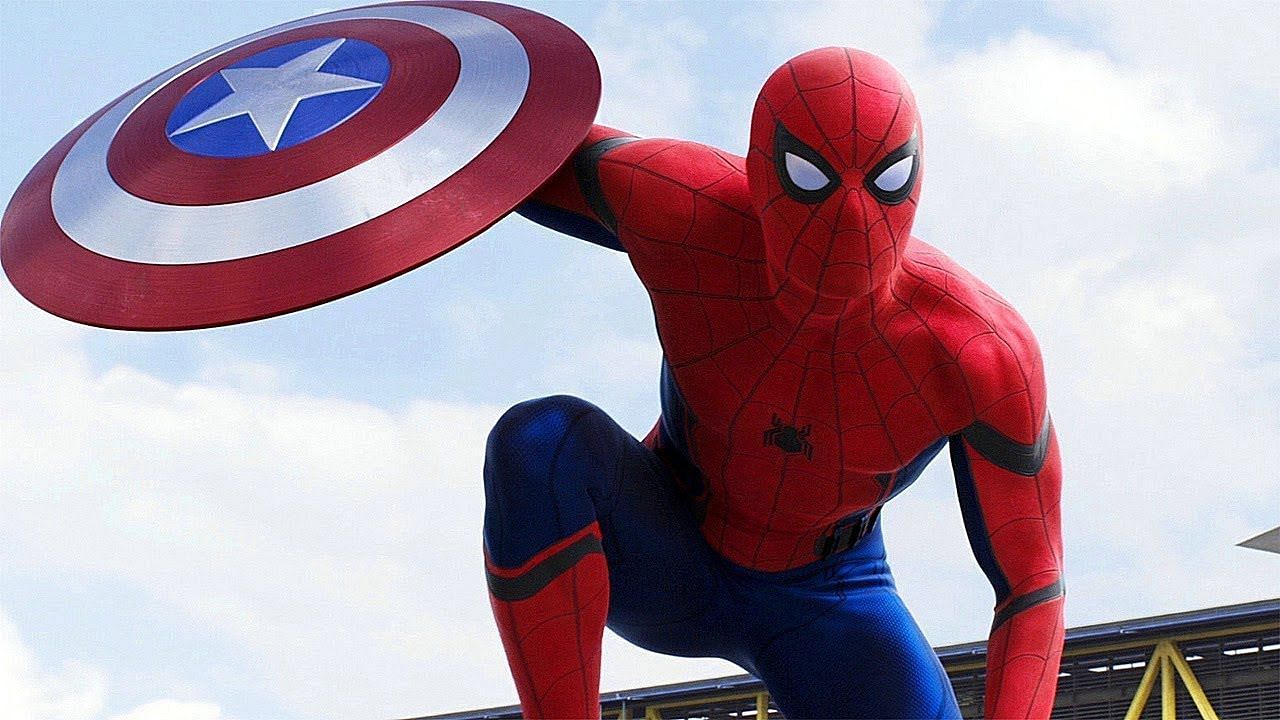Spider-Man joins the airport battle between Team Cap and Team Iron Man. (Image via Marvel Studios)